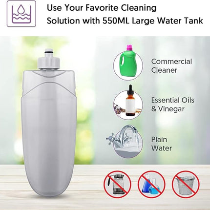 Spray Mops for Floor Cleaning - HOMSIER Microfiber Mop Wet Dry with 3 Washable Pads 550ML Refillable Bottle for Hardwood Wood Laminate Tile Marble Kitchen Home Hard Floors