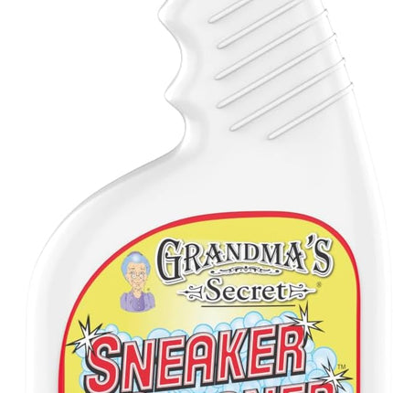 Grandma's Secret Shoe Cleaner - Stain Remover Spray for Rubber, Canvas and Leather - Removes Dirt, Grime and Grass - Sneakers Cleaner for Outdoor Shoes, Slippers and Moccasins 16 oz