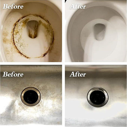 6Pack Pumice Stone for Toilet Cleaning Bowl Stick,Powerfully Cleans Hard Water Rings, Calcium Buildup & Stains, Suitable for Cleaning Toilet, Bathtubs, Kitchen Sink, Grill