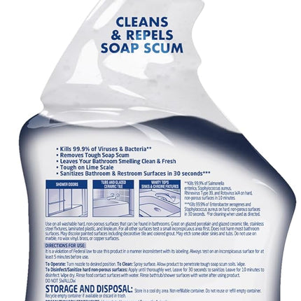 Lysol Power Foaming Bathroom Cleaner, Multipurpose Cleaner For Showers, Bathtubs, Sinks, Disinfectant Spray Kills 99.9% Of Germs, Zero Bleach Cleaning Spray, 32 Oz.