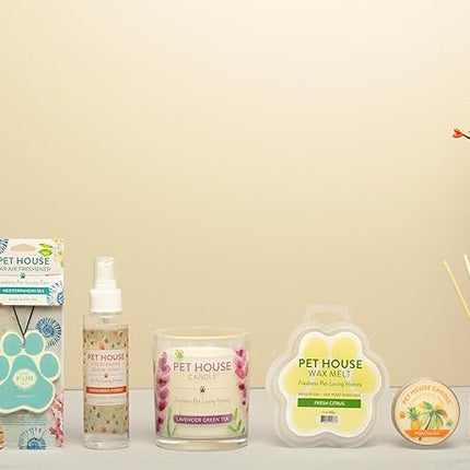 Pet House Fresh Citrus Wax Melts - Long-Lasting Scented Wax Melts Plant Based, Pet Friendly Pack of 4