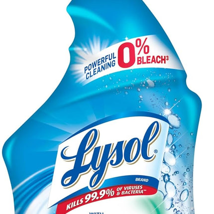 Lysol Bathroom Cleaner Spray, For Cleaning and Disinfecting, Bleach Free (Contains Hydrogen Peroxide), Cool Spring Breeze Scent, 32oz