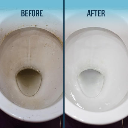 Powerstone Pumice Stone Toilet Bowl Cleaner with Handle (6-Pack) – Heavy-Duty Hard Water Stain Remover for Toilets, Grills, Tiles, and Pools – Non-Scratch Scouring Stick for Deep Cleaning