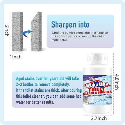 Pumice Stone for Toilet Cleaning Bowl Stick, Pumice Stone for Cleaning Hard Water Ring Remover for Household Clean Toilets, Bathroom, Kitchen Sink, Grill 2+2pcs