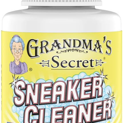 Grandma's Secret Sneaker Cleaner - Shoe Cleaner for Rubber, Canvas and Leather - Stain Remover Spray Removes Dirt, Grime and Grass - 3oz Sneakers Cleaner for Outdoor Shoes, Slippers and Moccasins