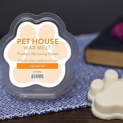Pet House Pecan Pie Fall Wax Melts - Long-Lasting Scented Holiday Wax Melts, Plant Based, Pet Friendly Pack of 2