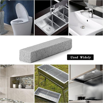6Pack Pumice Stone for Toilet Cleaning Bowl Stick,Powerfully Cleans Hard Water Rings, Calcium Buildup & Stains, Suitable for Cleaning Toilet, Bathtubs, Kitchen Sink, Grill